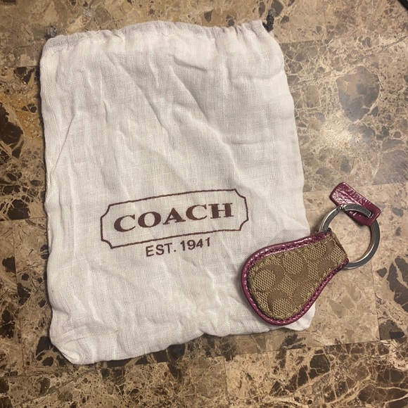 Authentic “Coach” Keychain comes w/ Cinch Bag